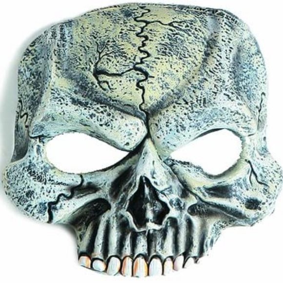 Costumes Skull Vinyl Chinless Mask - Picture 1 of 1